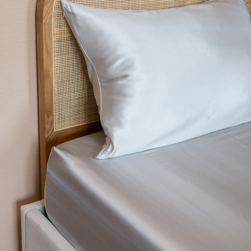 OPHELIA – Drap housse en soie de mûrier 100% pure – Luxe, confort & peau protégée
