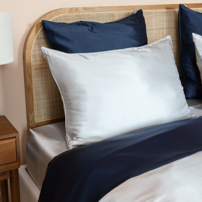 OPHELIA – Drap housse en soie de mûrier 100% pure – Luxe, confort & peau protégée